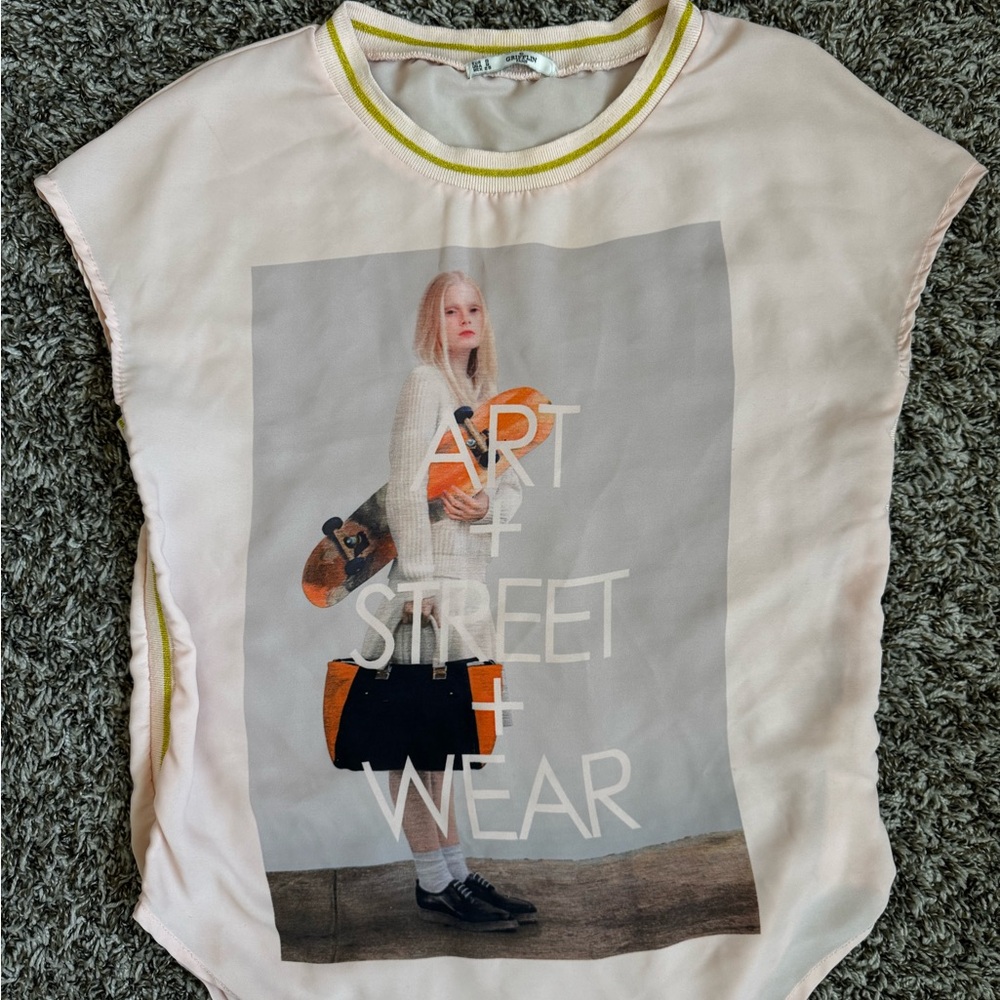 GRIFFLIN Paris Graphic Tee - Pale Pink 'Art Street Wear'